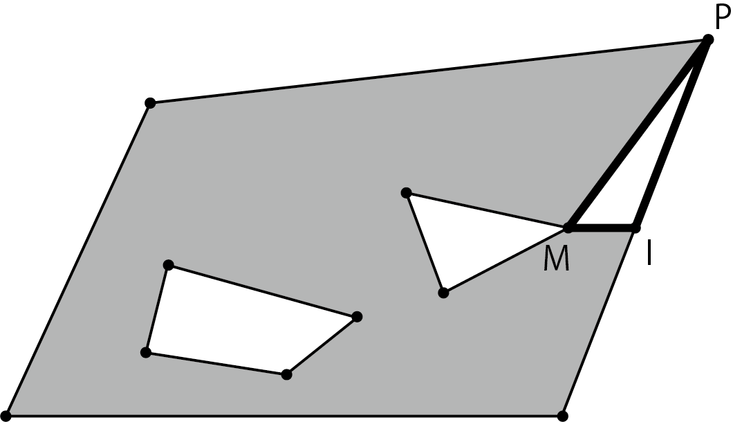 Triangle M, I, P